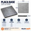 Placa base de acero cuadrada fabricada a medida
